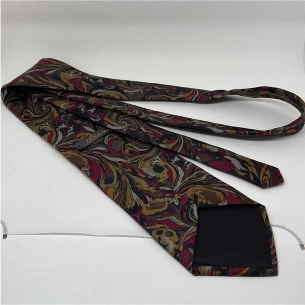 EUC Vintage Eláan Abstract Swirl Tie - Picture 6 of 7